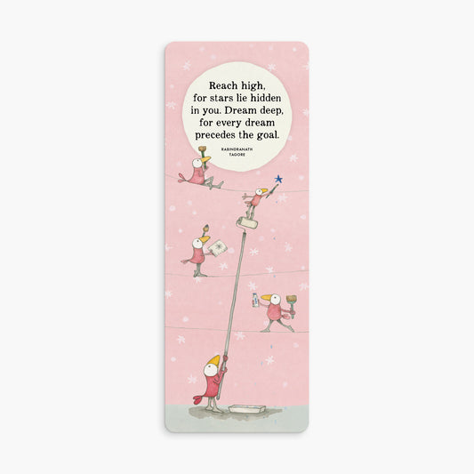 BK55 - Reach high, for stars lie hidden in you... - Twigseeds Bookmark